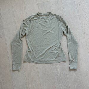 Skims Long Sleeve Shirt Taupe Size XL